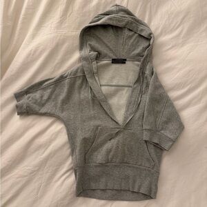 Club Monaco Heather Gray Women's Hoodie Sweater